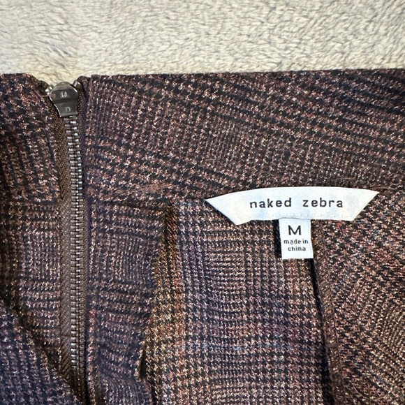 Plaid Miniskirt Naked Zebra Medium Preppy Schoolgirl Y2K Taylor Gossip Girl Rory - Picture 5 of 8